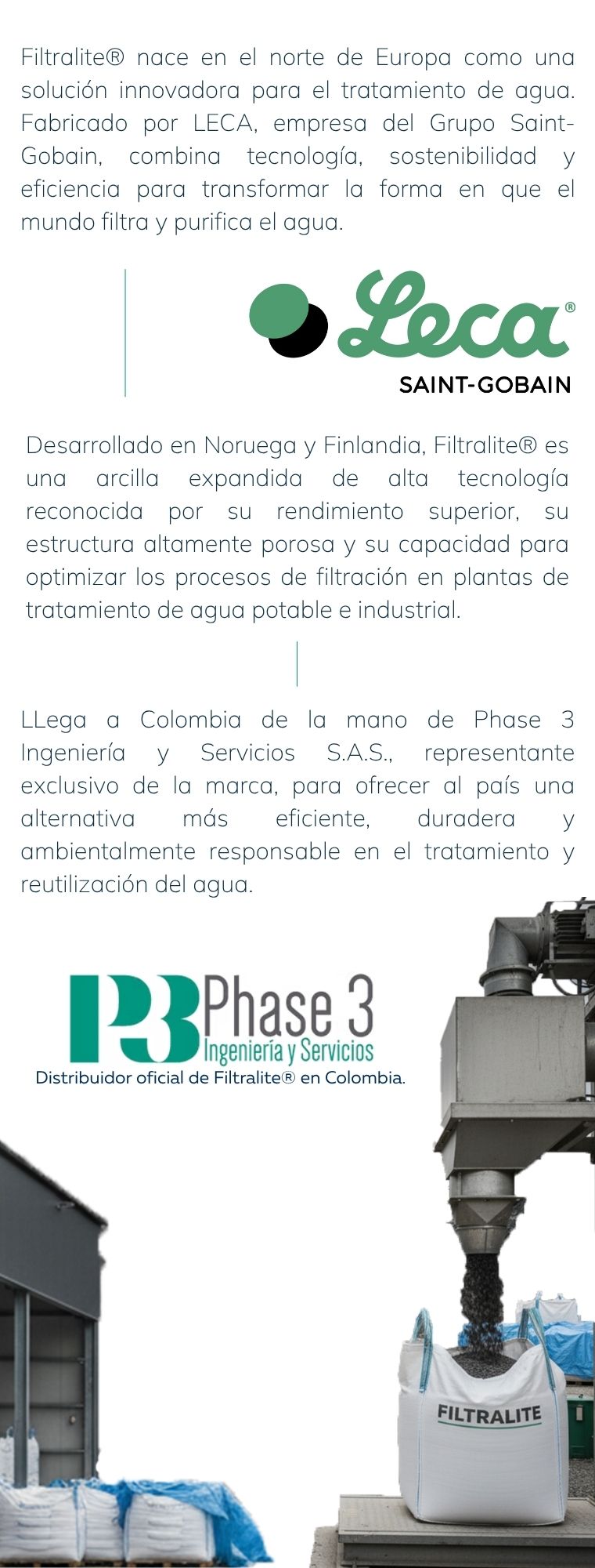 llega a colombia de la mano de phase 3 ingeniería y servicios s.a.s., representante exclusivo de la marca, para ofrecer al país una alternativa más eficiente, duradera y ambientalmente responsable